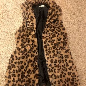 NWOT Leopard/Cheetah Print Vest